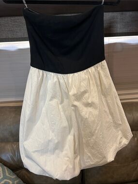 Target Black and White Strapless Bubble Dress